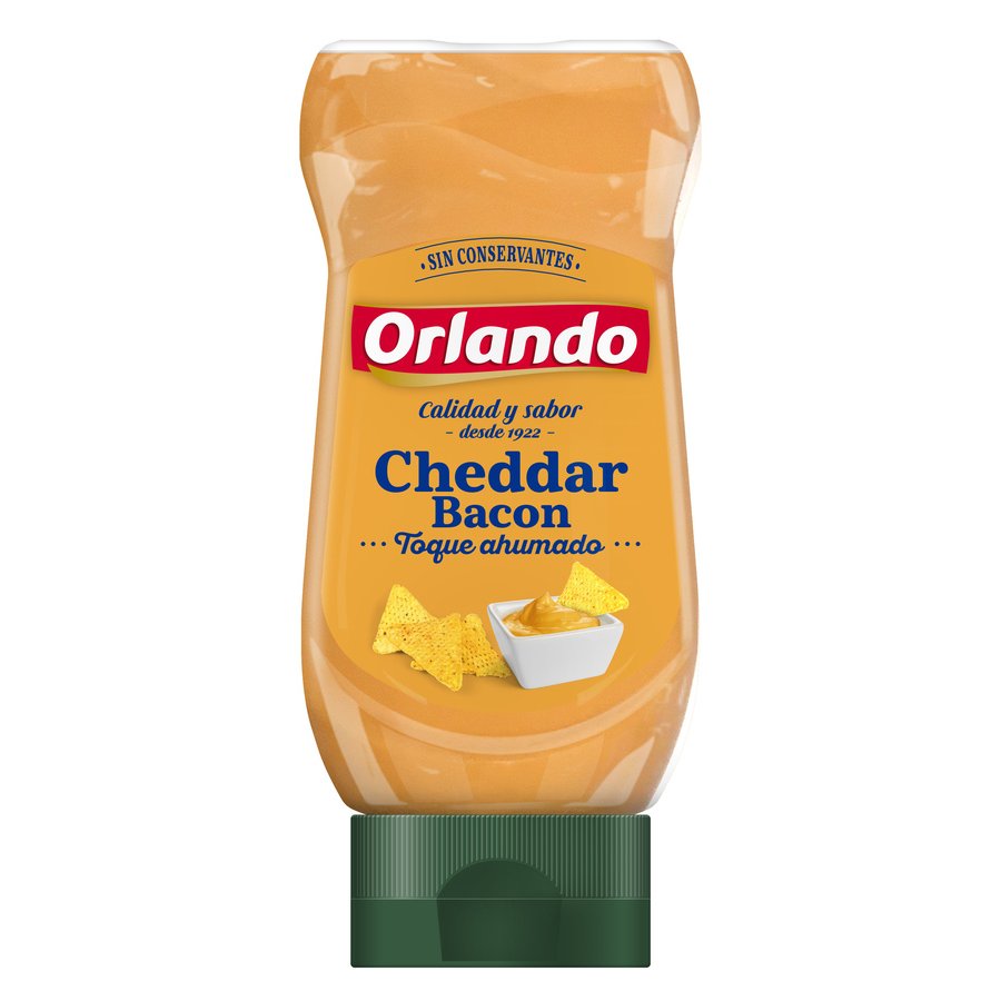Salsa cheddar bacón ORLANDO 245 g