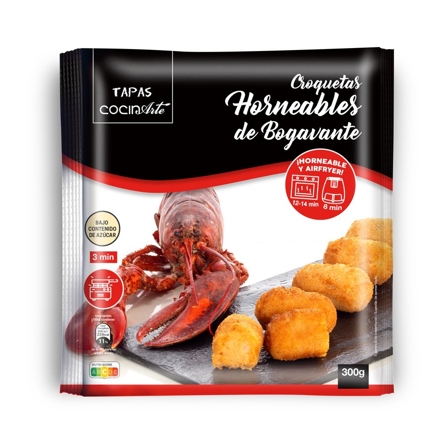 Croquetas congeladas horneables de bogavante COCINARTE 300 g