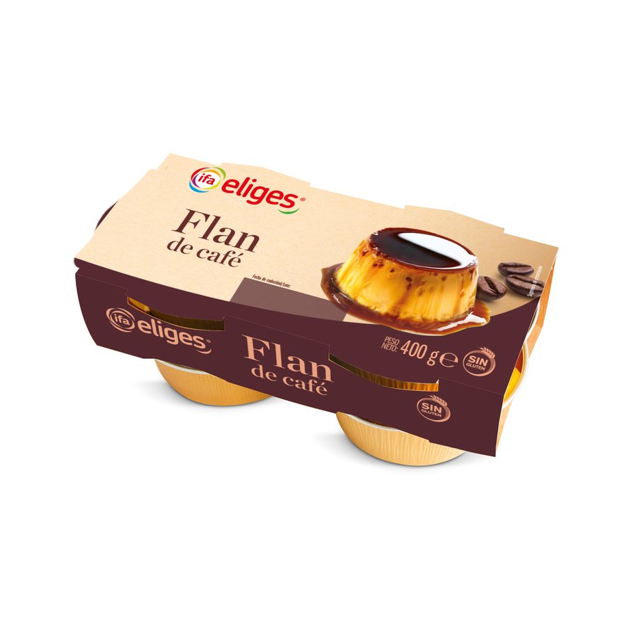 Flan de café IFA ELIGES 4X100 g