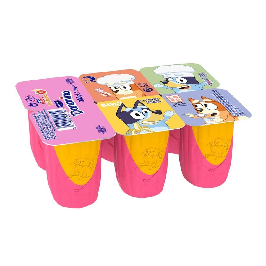 Queso fresco petit DANONE DANONINO fresa-plátano 6x50 g