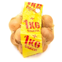 Cebolla categoría 1ª calibre 40/70mm bolsa 1 kg+1kg gratis