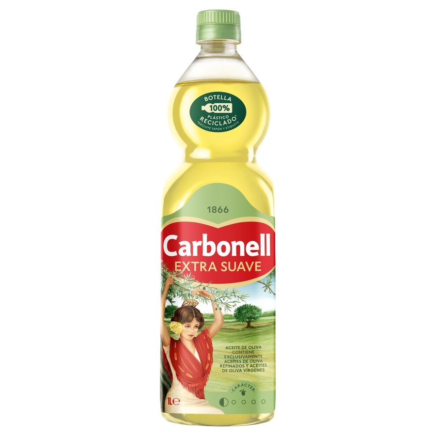 Aceite de oliva CARBONELL Extra Suave pet 1 l