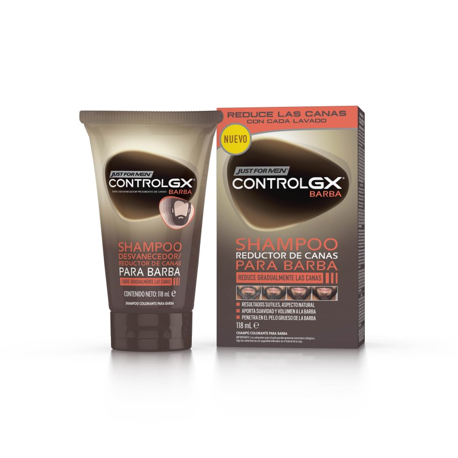 Champú reductor de canas para barba JUST FOR MEN Control GX 118 ml