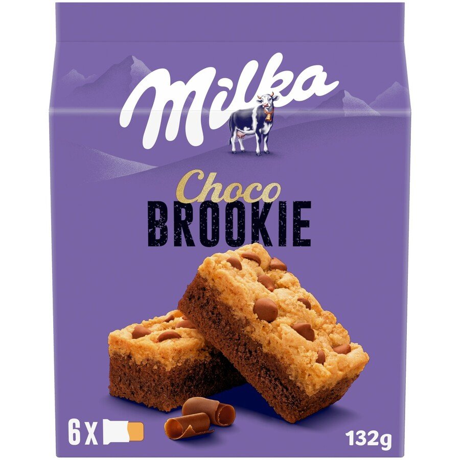 Bizcochos MILKA Choco Brookie 6 unidades 132 g