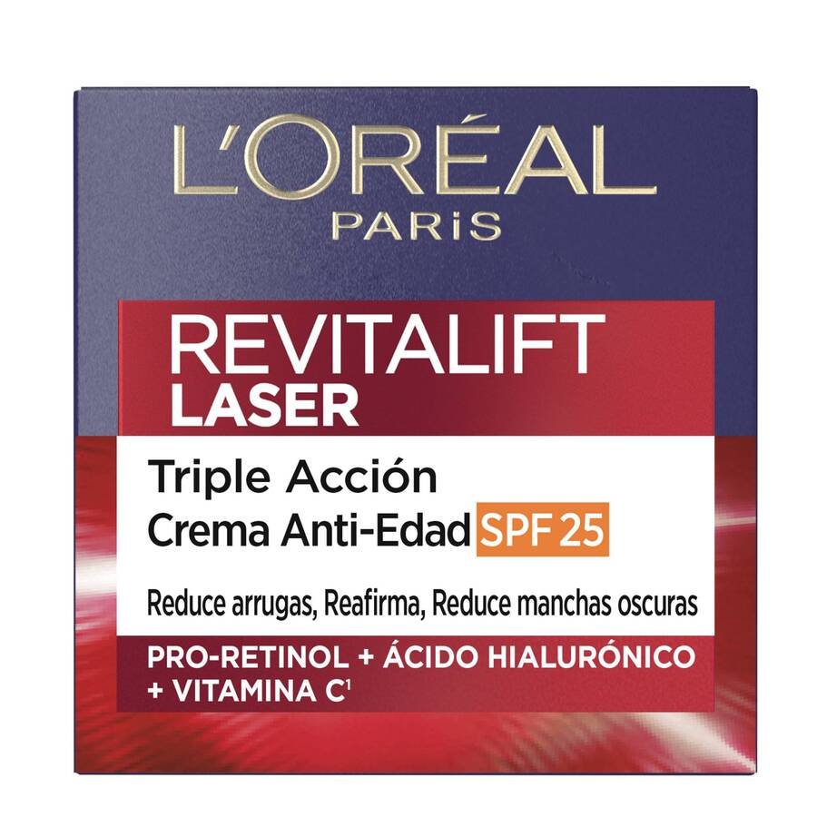 Crema antiedad L'OREAL revitalift laser x3 día spf25 50 ml