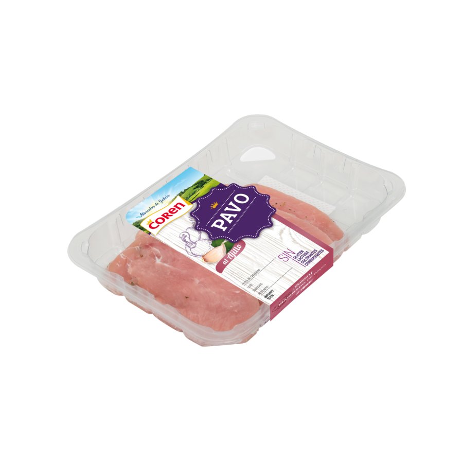 Filete pechuga pavo marinada ajillo COREN kilo