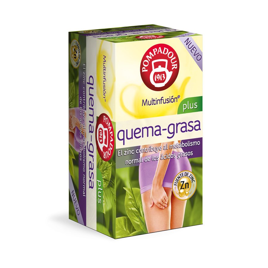 Multinfusión POMPADOUR quema-grasa 20 bolsitas