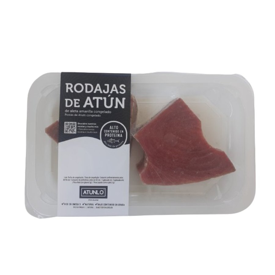 Rodajas de atún congelado ATUNLO bolsa 225 g pn.