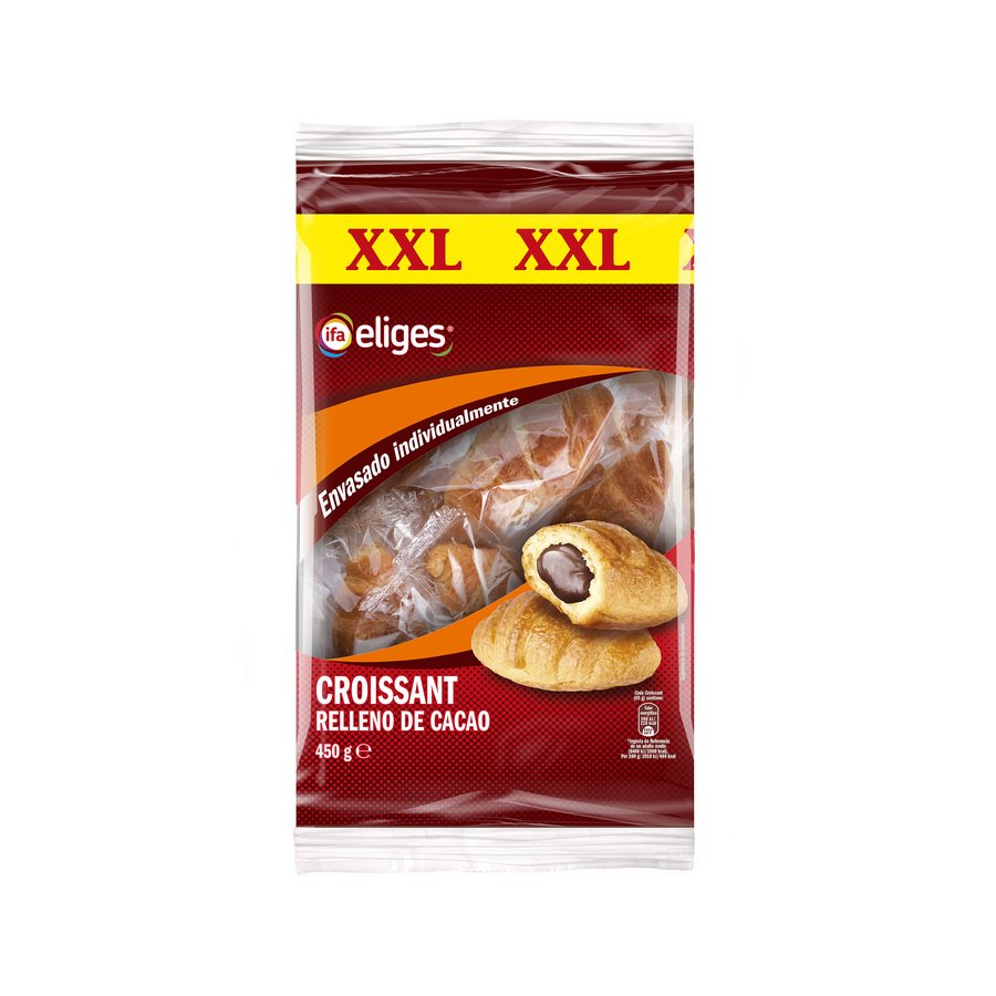 Croissants rellenos cacao IFA ELIGES bolsa 450 g