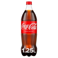 Refresco COCA-COLA normal botella 1,25 l