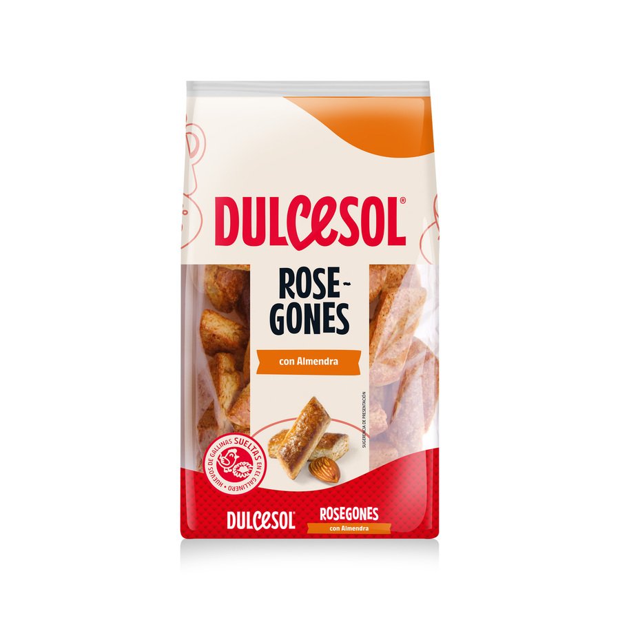Rosegones con almendras DULCESOL bolsa 200 g