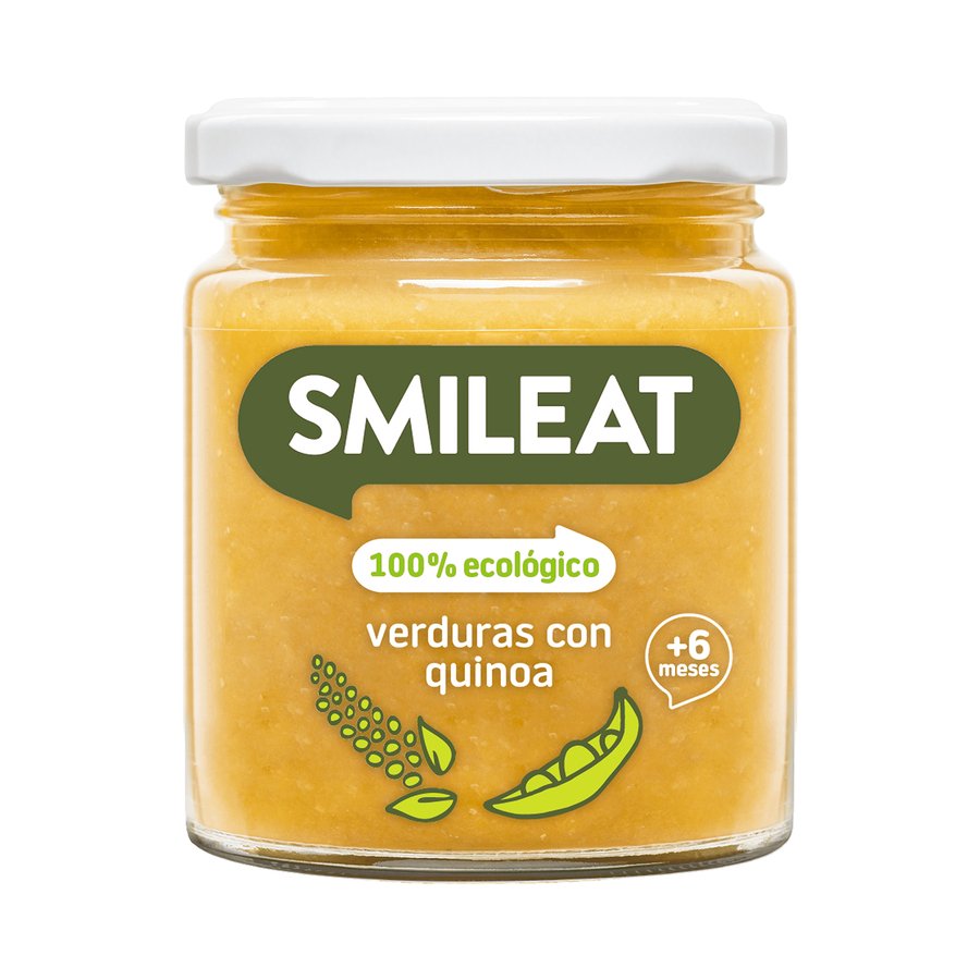 Alimento infantil SMILEAT verduras con quinoa eco tarro 230 g