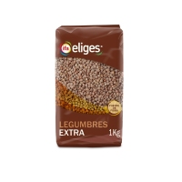 Lentellas pardas extra IFA ELIGES bolsa 1 kg