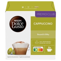 Café cápsulas Nescafé DOLCE GUSTO Cappuccino (8 unidades leite + 8 unidades café) 186,4 g
