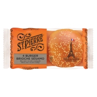 Pan burger ST.PIERRE brioche sésamo 4 unidades 250 g