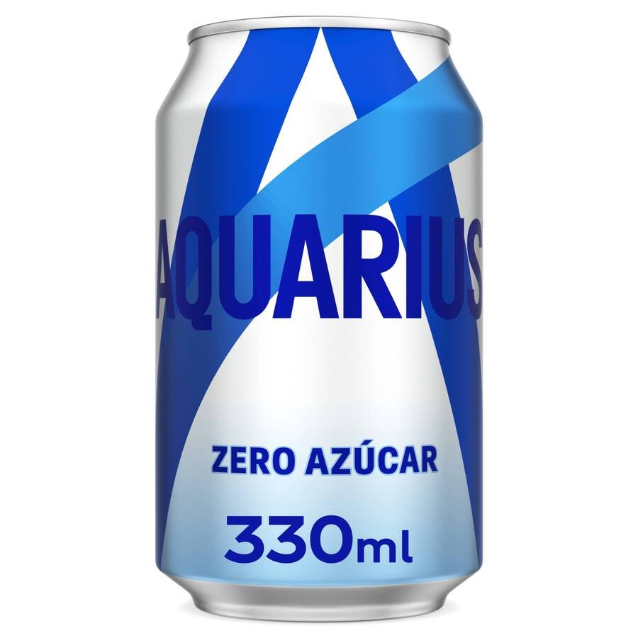 Bebida refrescante AQUARIUS limón Zero lata 33 cl