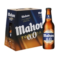 Cerveza MAHOU Tostada 0,0% botellín pack 6x25 cl
