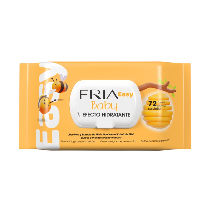 Toallitas FRÍA Easy Baby aloe vera y miel 72 uds.