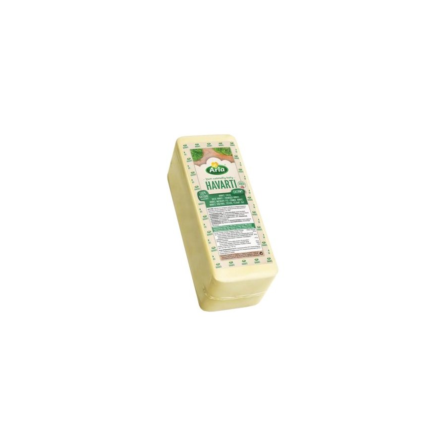 Queso barra havarti ARLA 100% natural igp kilo