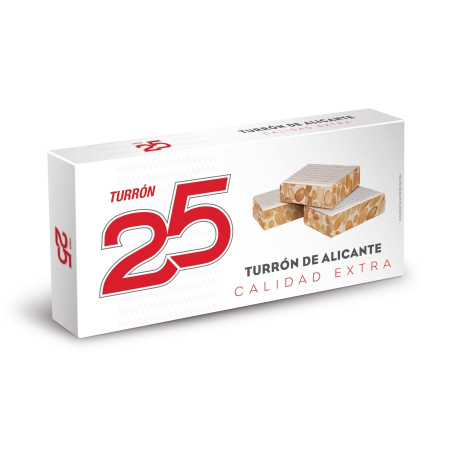 Turrón Alicante 25 extra tableta 200 g