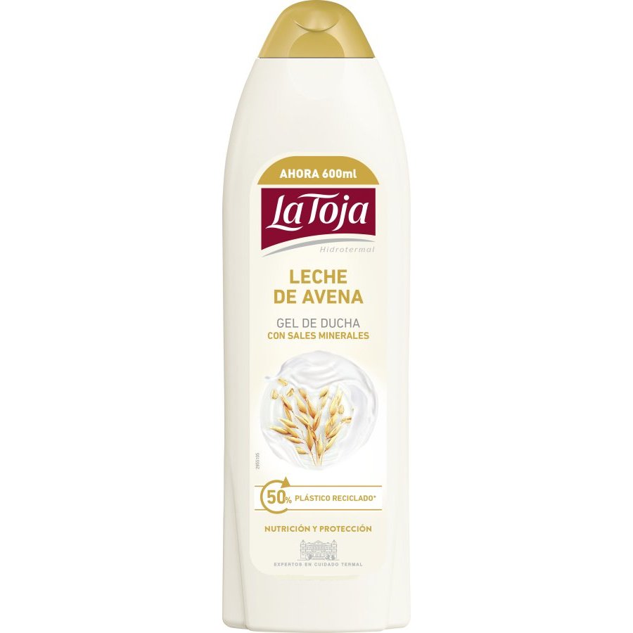 Gel de ducha LA TOJA leche de avena 600 ml