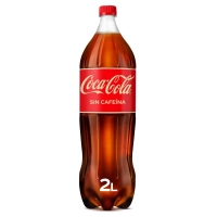 Refresco COCA-COLA sen cafeína botella 2 l