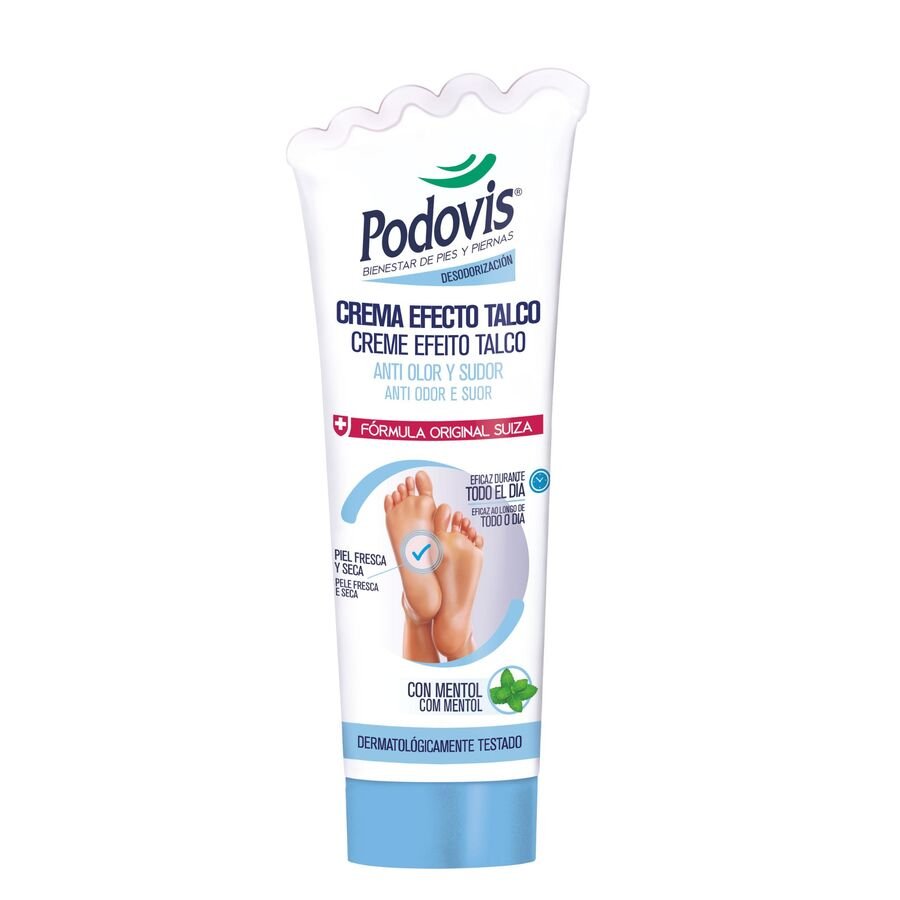 Crema efecto talco PODOVIS anti olor y sudor 100 ml