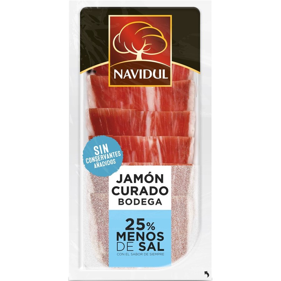 Jamón curado NAVIDUL 25% menos sal 45 g