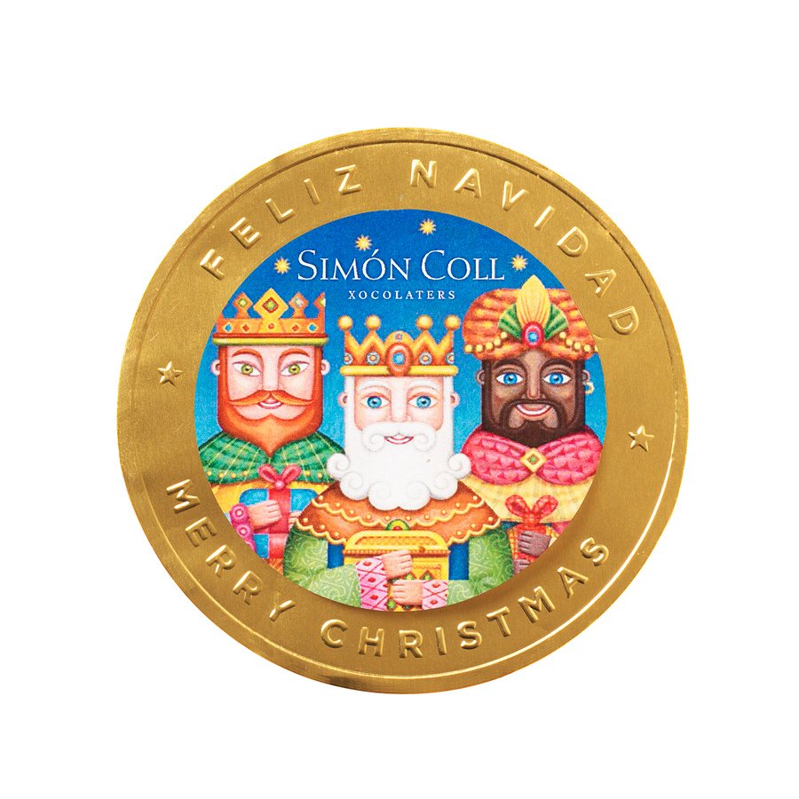 Medallón chocolate Reyes Magos SIMON COLL 60 g