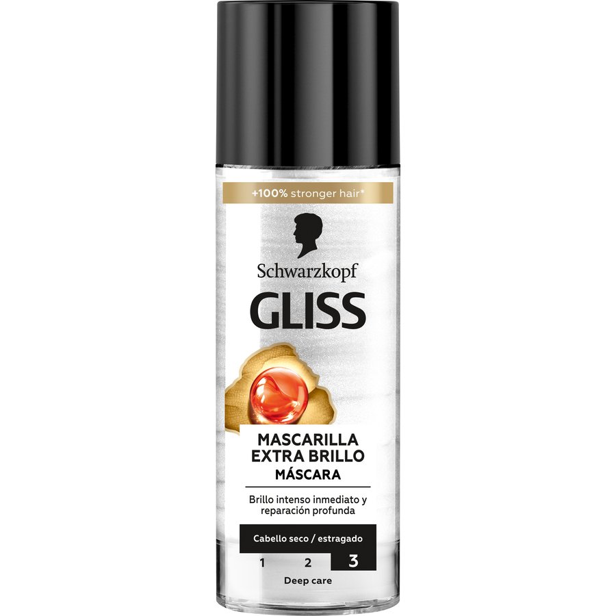 Mascarilla extra brillo reparador GLISS sin aclarado 150 ml