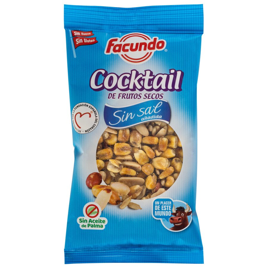 Cocktail frutos secos sin sal FACUNDO bolsa 150g