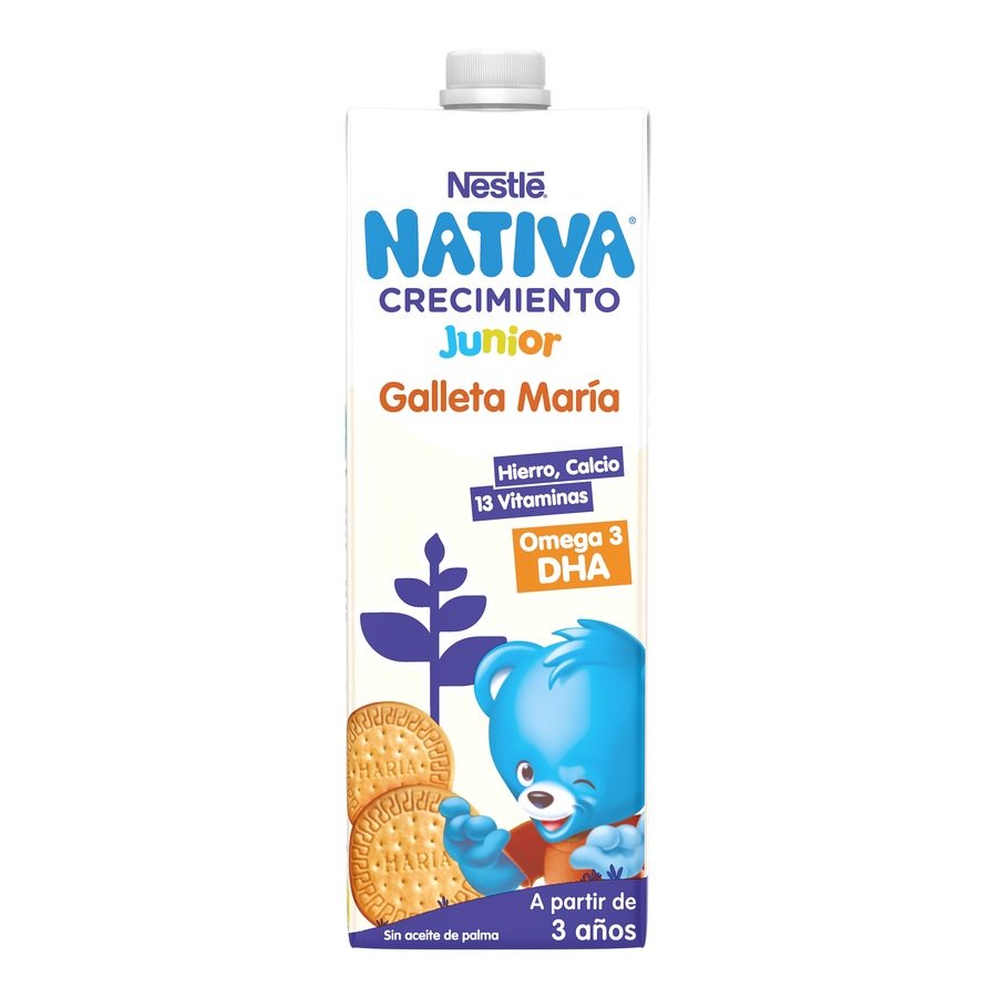 Preparado lácteo NESTLE junior crecimiento galleta 1 l