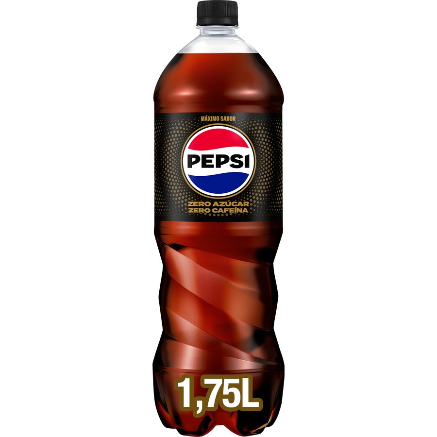 Refresco PEPSI zero cafeína botella 1,75 l