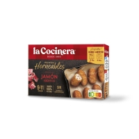 Croquetas enfornabeis conxeladas LA COCINERA de xamón ibérico 340 g