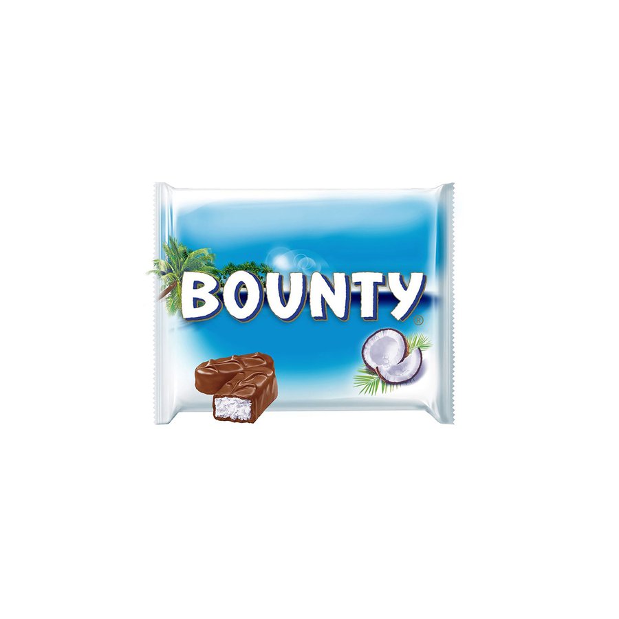 Chocolatinas rellenas de coco BOUNTY 5 unidades 285g