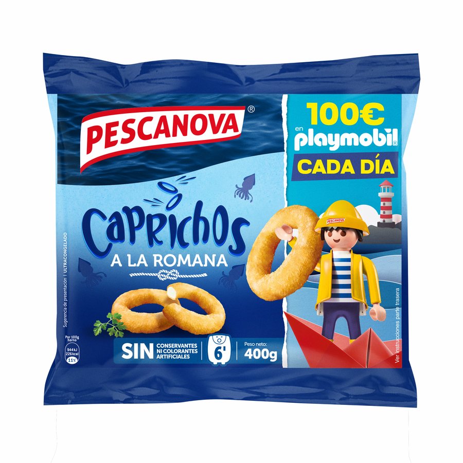 Caprichos de mar a la romana congeladados PESCANOVA 400 g