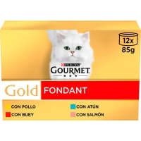 Alimento gato PURINA GOURMET Gold Fondant 12x85 g
