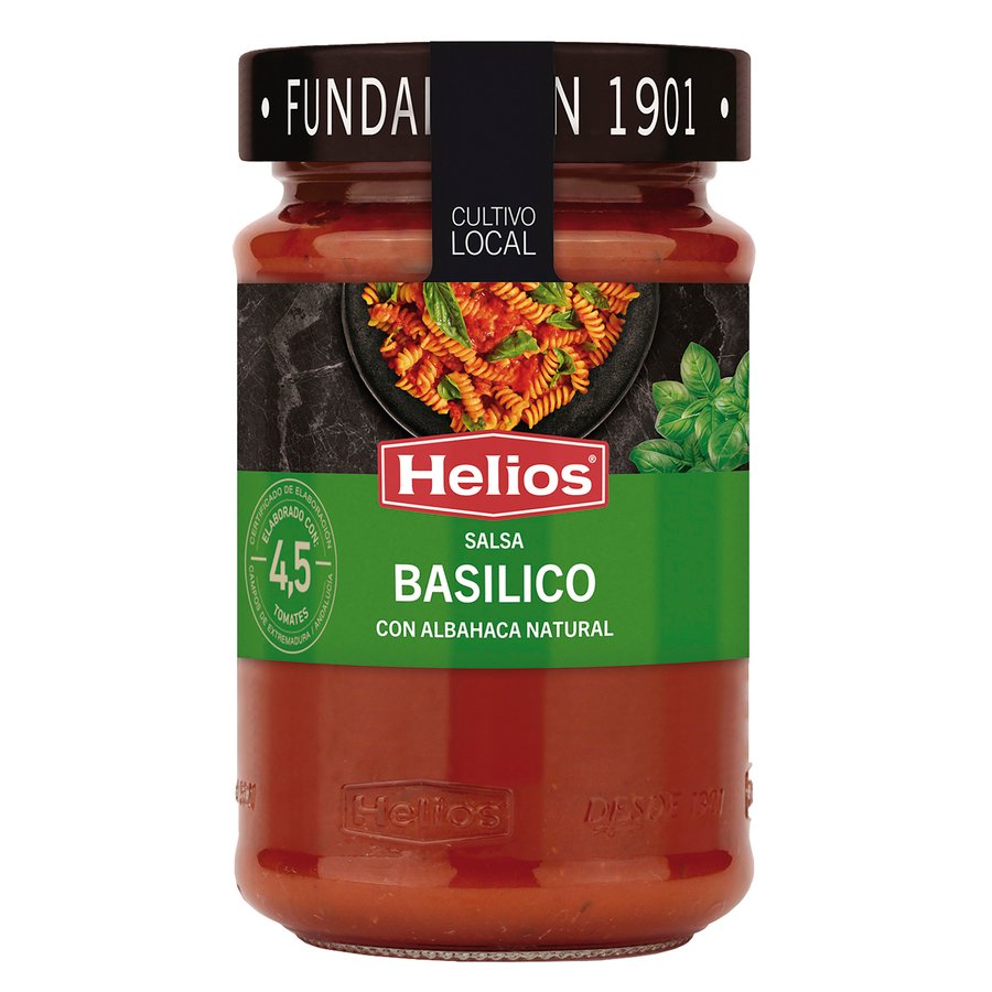 Salsa basílico HELIOS 380 g