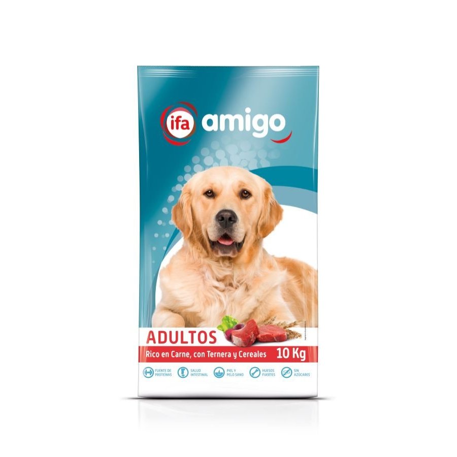 Alimento perro adulto IFA AMIGO ternera cereales 10 k