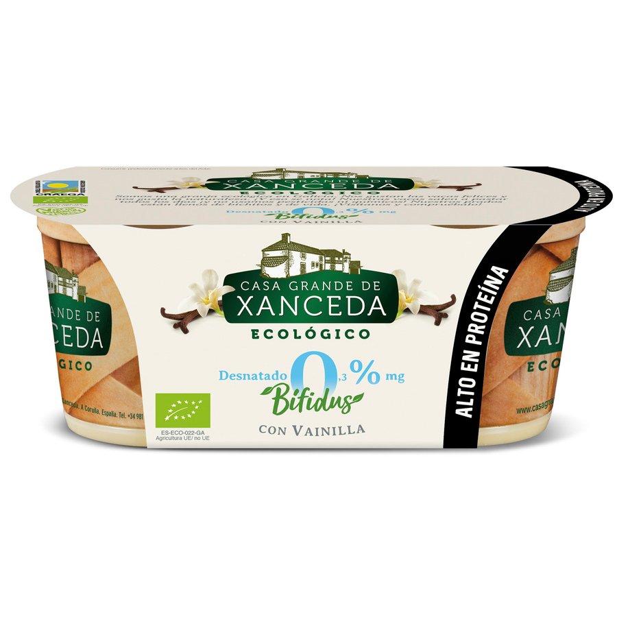 Imagen de Bífidus XANCEDA ecológico 0% vainilla 2x125 g
