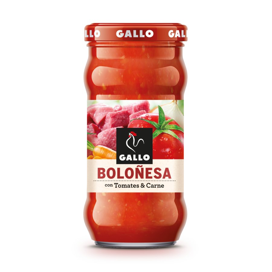 Salsa boloñesa GALLO sin gluten frasco 350 g