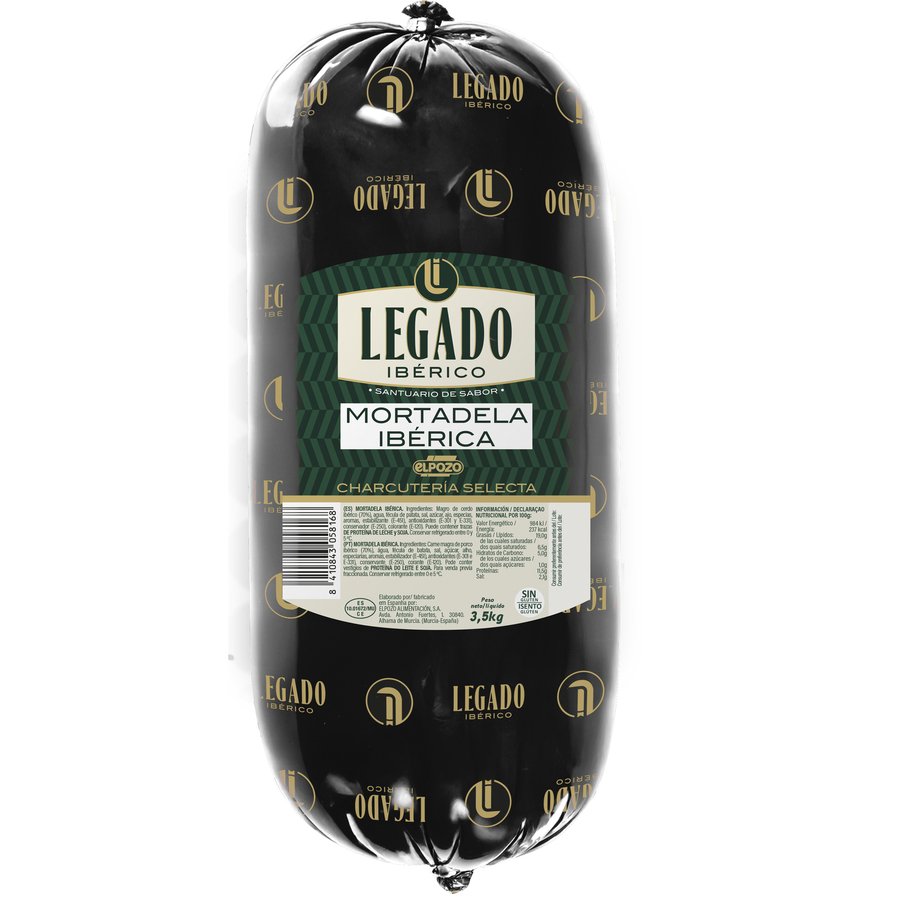 Mortadela ibérica ElPozo LEGADO sin gluten kilo