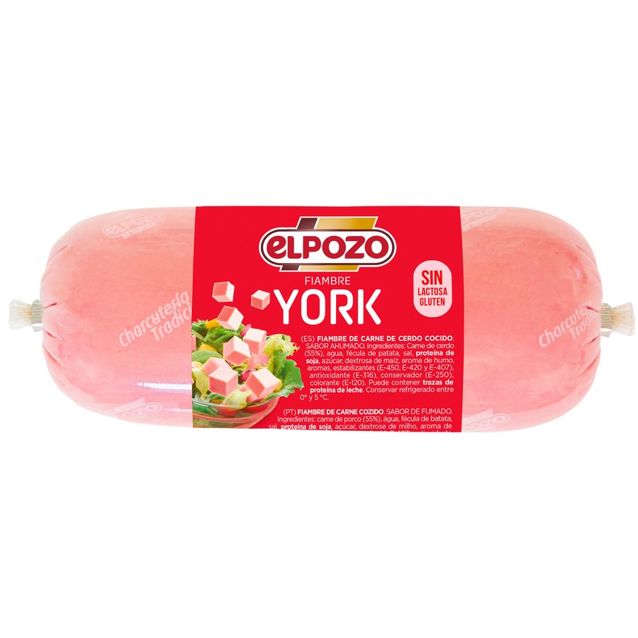 Fiambre york EL POZO maxi pieza 450 g