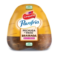 Peituga pavo braseada CAMPOFRIO sen glute quilo