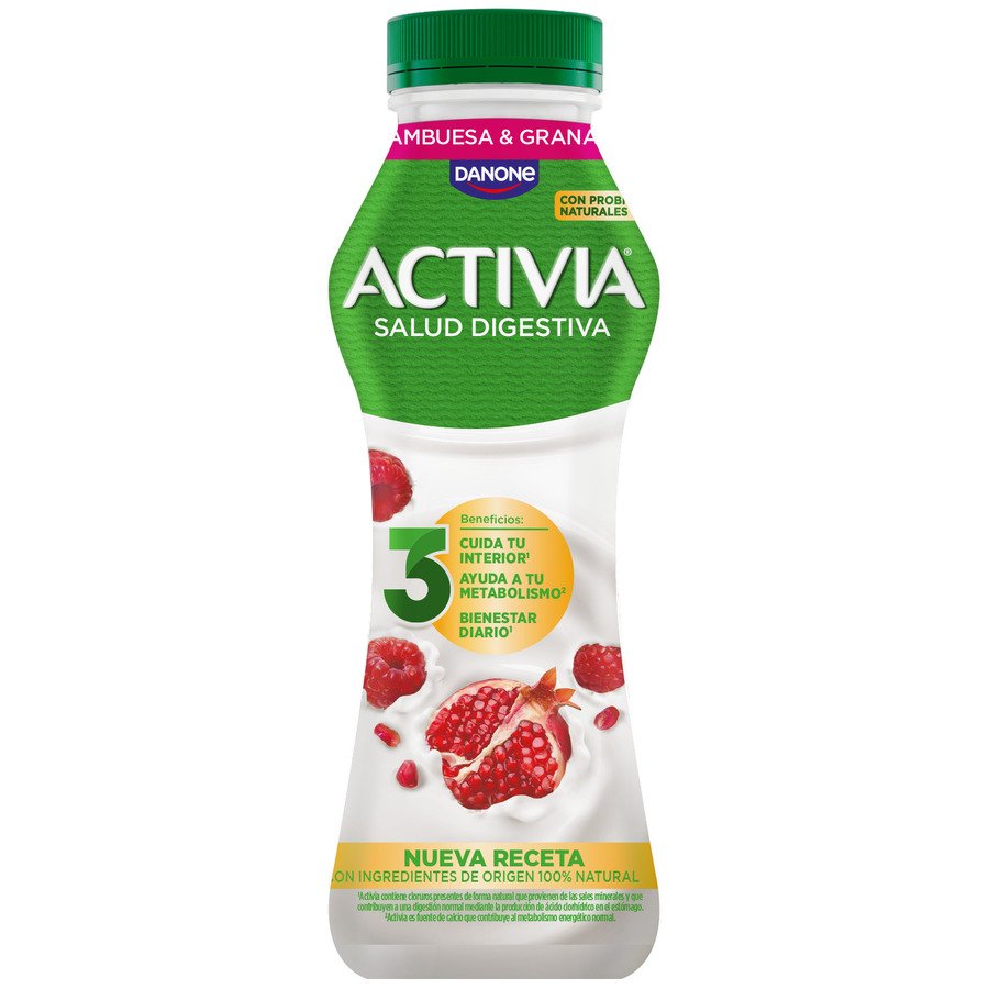 Imagen de ACTIVIA DANONE beber granada frambuesa 280 g