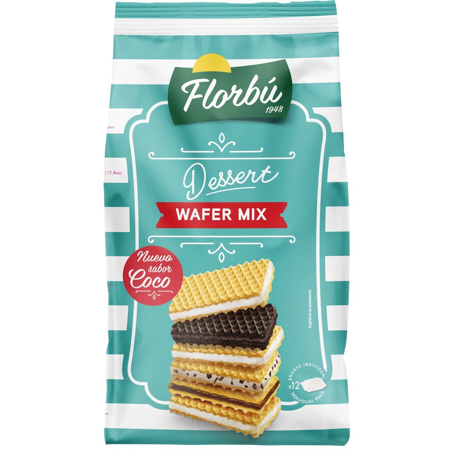 Imagen de Barquillos FLORBU mix bolsa 330 g