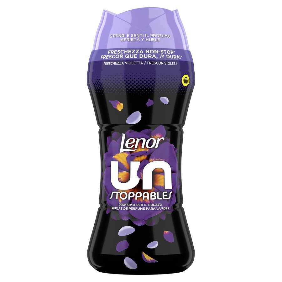 Perlas perfume ropa LENOR Unstoppables Frescor Violeta 270 g