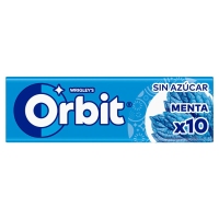 Chicle ORBIT peppermint sen azucre pílulas paquete 14 g