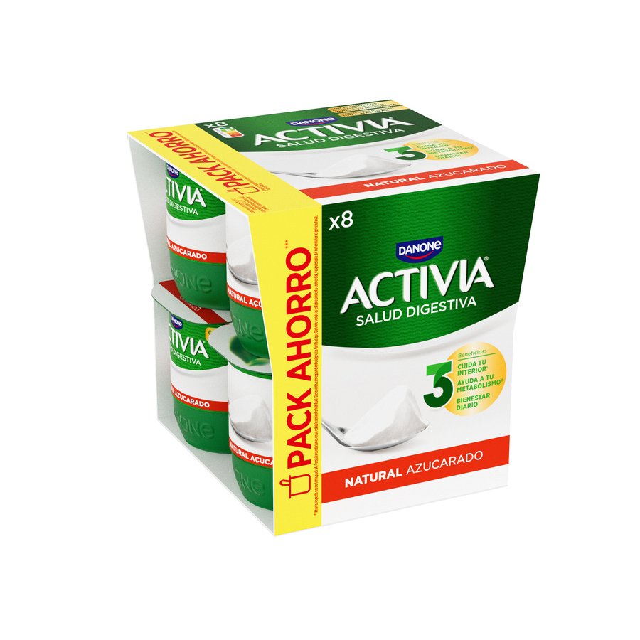 Bífidus ACTIVIA DANONE natural azucarado 8x120 g
