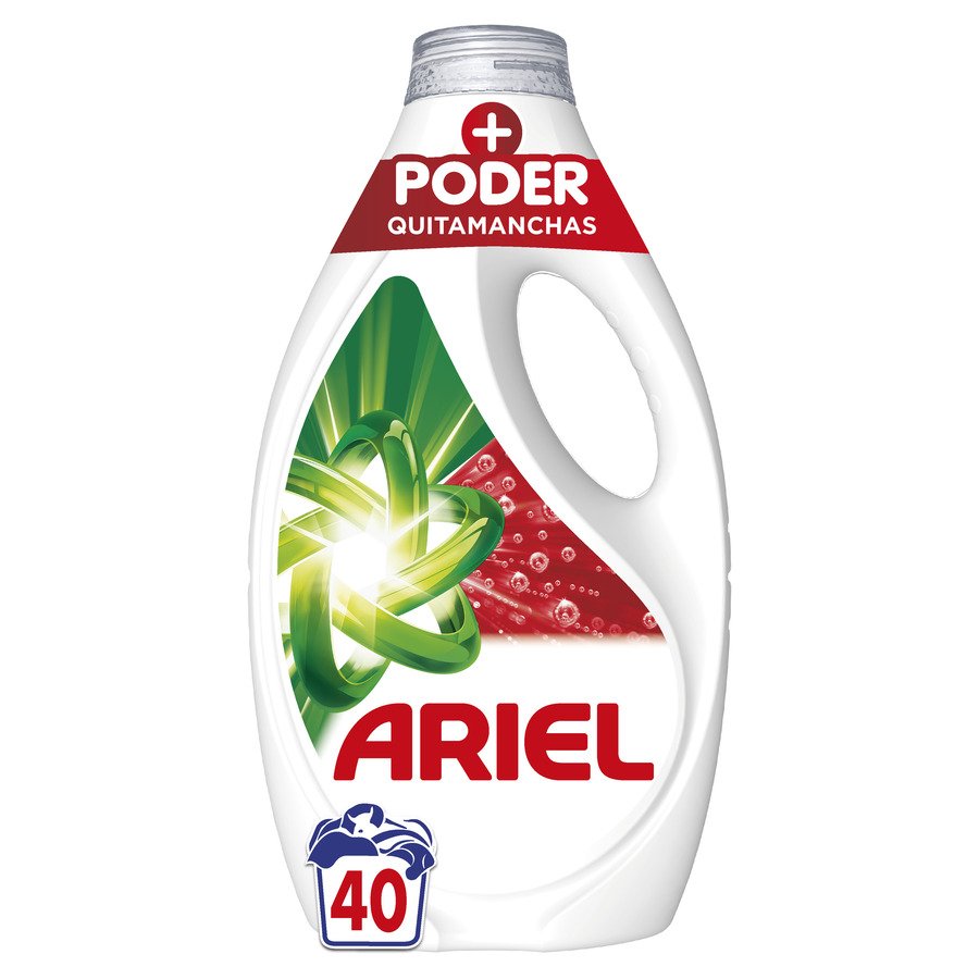 Detergente líquido ARIEL Platinum + Poder Quitamanchas 40 lavados